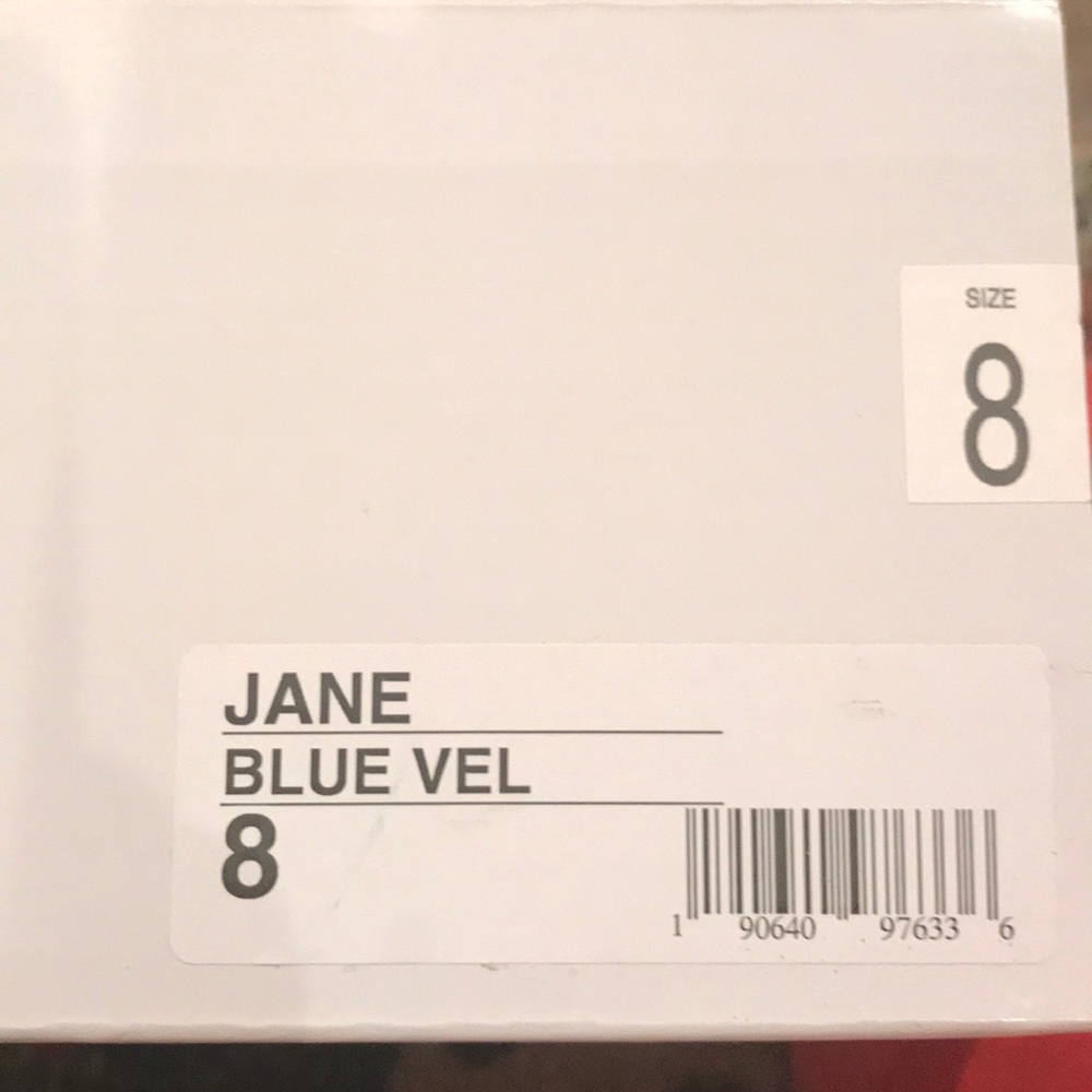 Steve Madden blue velvet shoes